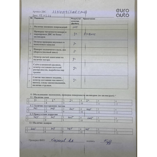Двигатель Ford C-MAX C-MAX 2010-2019 Двигатель Ford C-MAX C-MAX 2010-2019